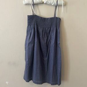 Little Marc Navy Blue Denim Kids Dress